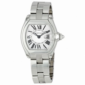 Cartier Roadster Silver Ladies Watch W62016V3