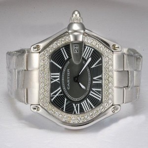 Cartier Roadster W62004V3 Silver Stainless Steel Strap Mens Watch