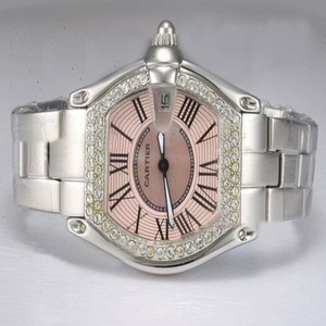 Cartier Roadster W62017V3 Automatic Rectangle Pink Dial Watch