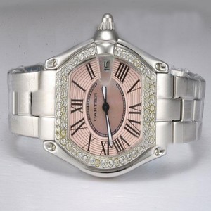 Cartier Roadster W62017V3 Mens 33x37mm Silver Stainless Steel Strap Watch