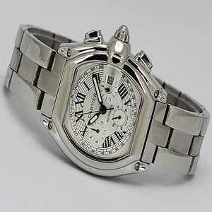 Cartier Roadster w62019x6 40x47mm White Dial Automatic Watch