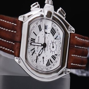 Cartier Roadster W62019X6 Mens Stainless Steel Case Oval Watch