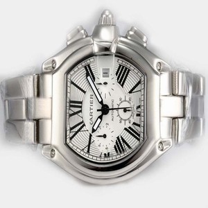 Cartier Roadster W62019X6 Stainless Steel Bezel Automatic Mens Watch