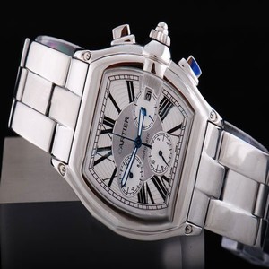 Cartier Roadster W62019X6 White Dial Rectangle Automatic Watch
