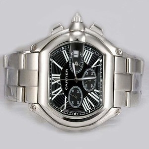 Cartier Roadster w62020x6 Square Mens Quartz Chronograph Watch