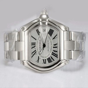 Cartier Roadster W62025V3 Mens Square Stainless Steel Case Watch
