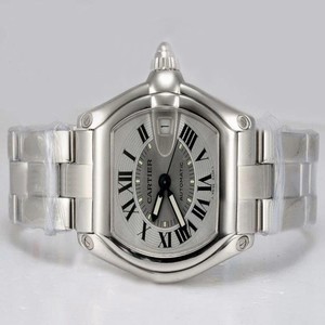 Cartier Roadster W62025V3 Stainless Steel Case 38mm White Dial Watch