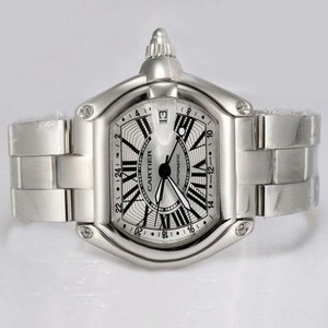 Cartier Roadster W62025V3 White Dial Automatic Stainless Steel Bezel Watch