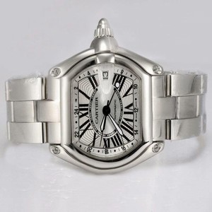 Cartier Roadster W62032X6 Silver Stainless Steel Strap 38mm Mens Watch