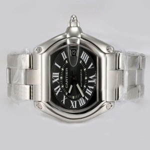 Cartier Roadster W62041V3 Mens Silver Stainless Steel Strap 38mm Watch