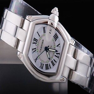 Cartier Roadster W6206017 White Dial Stainless Steel Case Stainless Steel Bezel Watch