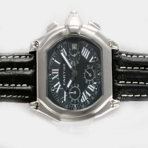 Cartier Roadster wE500260 Rectangle Quartz Chronograph Mens Watch