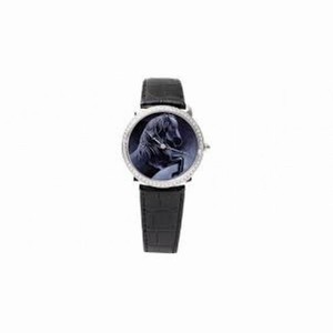 Cartier Ronde Louis Grisaille Enamel Horse Motif Dial Men's Watch HPI00612