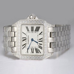 Cartier Ronde W25064Z5 Diamond Bezel Silver Stainless Steel Strap Womens Watch