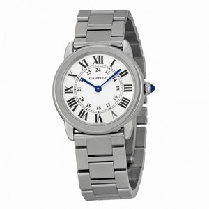 Cartier Rondo Solo Small Silver Dial Stainless Steel Watch W6701004