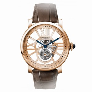 Cartier Rotonde de Cartier Flying Tourbillon Skeleton Dial Men's Watch W1580046
