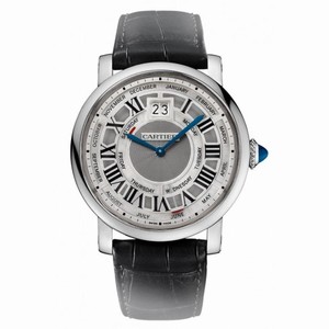 Cartier Rotonde de Cartier Perpetual Calendar Automatic 18 kt White Gold Men's Watch W1580002