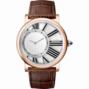 Cartier Rotonde Mysterious Hours Mechanical 18Kt Pink Gold Men's Watch W1556223