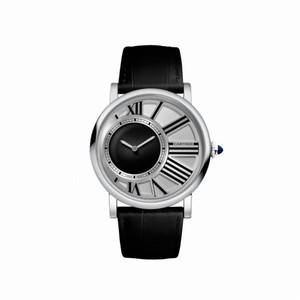 Cartier Rotonde White Galvanised guilloche Dial Men's Watch W1556224