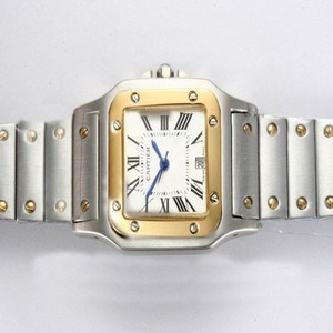 Cartier Santos 100 W200728G Mens 30x30mm Stainless Steel Case Watch