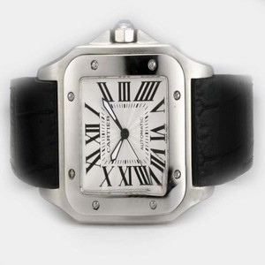 Cartier Santos 100 w20073x8 38x38mm Stainless Steel Case Watch