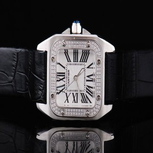 Cartier Santos 100 W20073X8 Stainless Steel Case 29x40mm Mens Watch