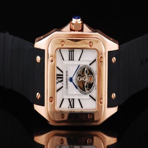 Cartier Santos 100 W20108Y1 Mens 38mm Stainless Steel Case Watch