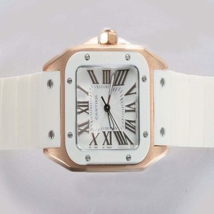 Cartier Santos 100 W20129U2 Stainless Steel Case Womens Watch