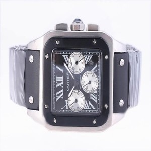 Cartier Santos 100 W2020005 38x38mm Stainless Steel Case Mens Watch