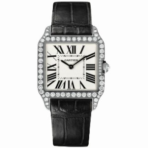 Cartier Santos Dumont Diamond Bezel Ladies Watch WH100251