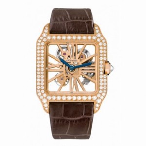 Cartier Santos Dumont Skeleton Dial Men's Watch HPI00587