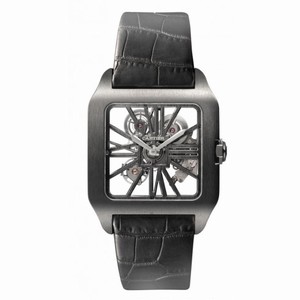 Cartier Santos-Dumont Skeleton Dial Manual Wind Titanium Men's Watch W2020052
