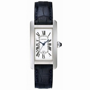 Cartier Tank Americaine 18k White Gold Midsize Watch W2603656