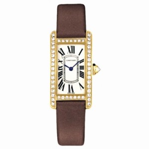 Cartier Tank Americaine 18kt Yellow Gold Diamond Ladies Watch WB707231