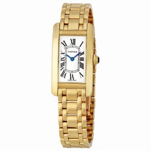 Cartier Tank Americaine 18kt Yellow Gold Ladies Watch W26015K2