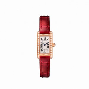 Cartier Tank Americaine Silvered Flinque Dial Ladies Watch WB710014