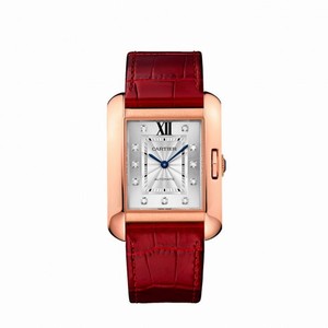 Cartier Tank Anglaise Silver Dial Ladies Watch WJTA0006