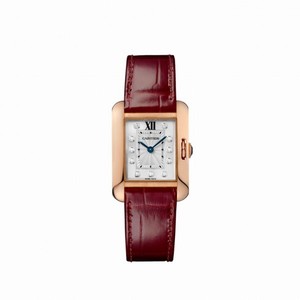 Cartier Tank Anglaise Silver Flinqu�� Diamond Diall Watch WJTA0007
