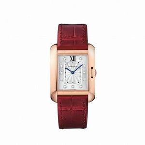 Cartier Tank Anglaise Silvered Flinque Dial WJTA0009