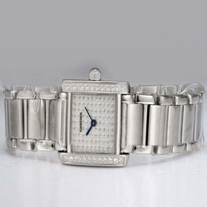 Cartier Tank HPI00561 Round Stainless Steel Case Diamond Dial Watch