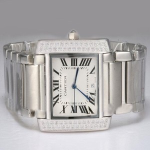 Cartier Tank wE1002S3 Stainless Steel Case 28x32mm Womens Watch