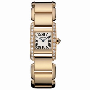 Cartier Tankissime Diamond 18kt Rose Gold Ladies Watch WE70028H