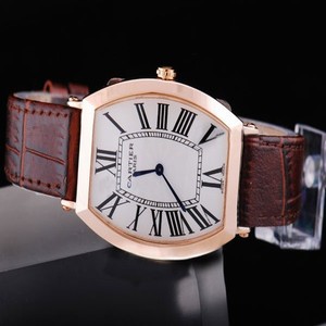 Cartier Tonneau WE400331 Stainless Steel Case 26x43mm White Dial Watch