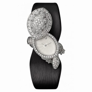 Cartier Tortue Secret Silver-toned Flinque Dial Ladies Watch HPI00518