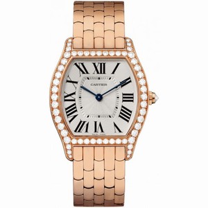 Cartier Tortue Silver Dial Ladies Watch WA501012