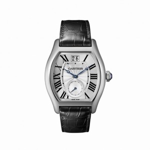 Cartier Tortue Silver Flinque Dial Men's Watch W1556233