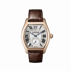 Cartier Tortue Silver Flinque Dial Men's Watch W1556234