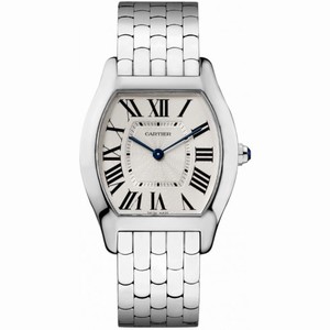 Cartier Tortue Silvered Guilloch�� Dial Ladies Watch W1556367