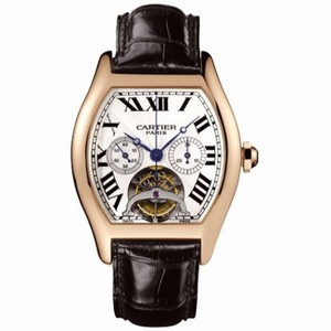 Cartier Tortue Tourbillon Limited Edition Chronograph Single Push Piece 18kt Rose Gold XL Men's Watch W1548151