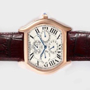 Cartier Tortue W1543551 Rectangle Automatic White Dial Watch